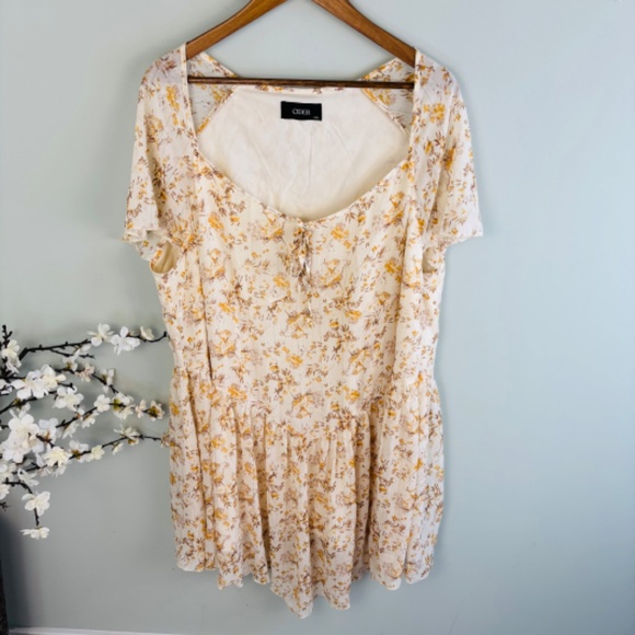 Cider Curve Ditsy Floral Mini Dress Size 4X (US Size 20) - Picture 3 of 5